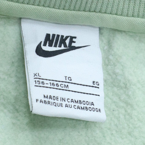 Nike Boys Green XL Pullover Fleece Sweatshirt Crew Neck Logo Jumper - Image 5