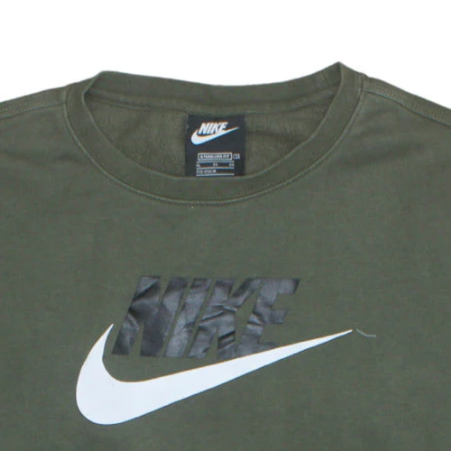 Nike Boys Green XL Sweatshirt Crew Neck Standard Fit Logo Print - Image 8