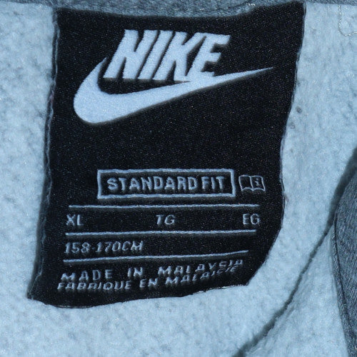 Nike Boys Grey Colourblock 1/2 Zip Hoodie XL 158-170cm Standard Fit - Image 5