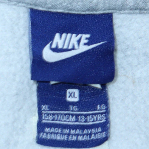 Nike Boys Grey Colourblock Full Zip Fleece Hoodie XL 13-15 Years - Image 6