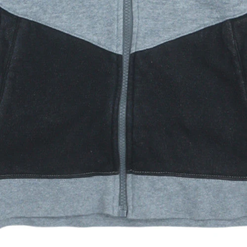 Nike Boys Grey Colourblock Full Zip Fleece Hoodie XL 13-15 Years - Image 7