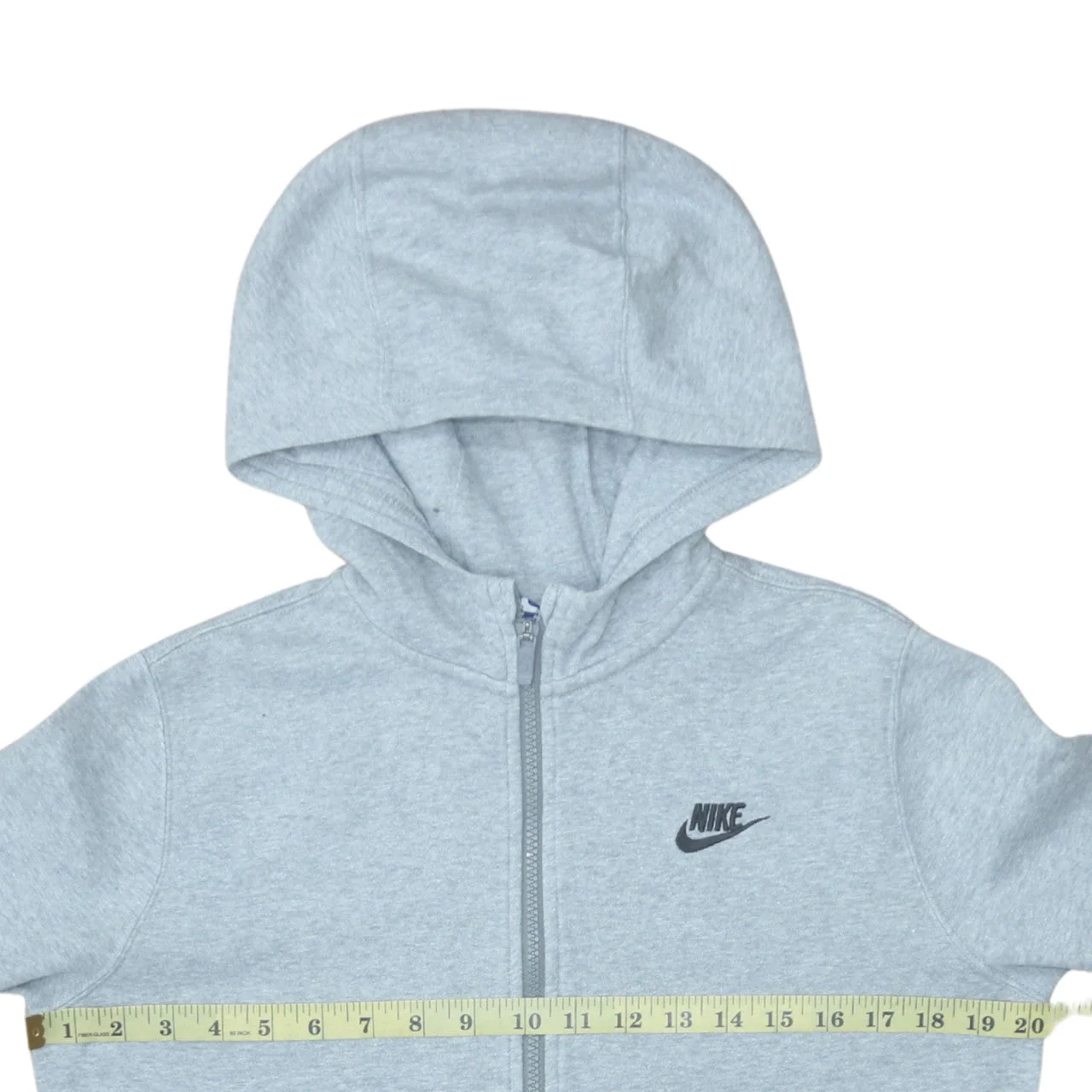 Nike Boys Grey Colourblock Full Zip Hoodie XL 13-15 Years Fleece - Image 3