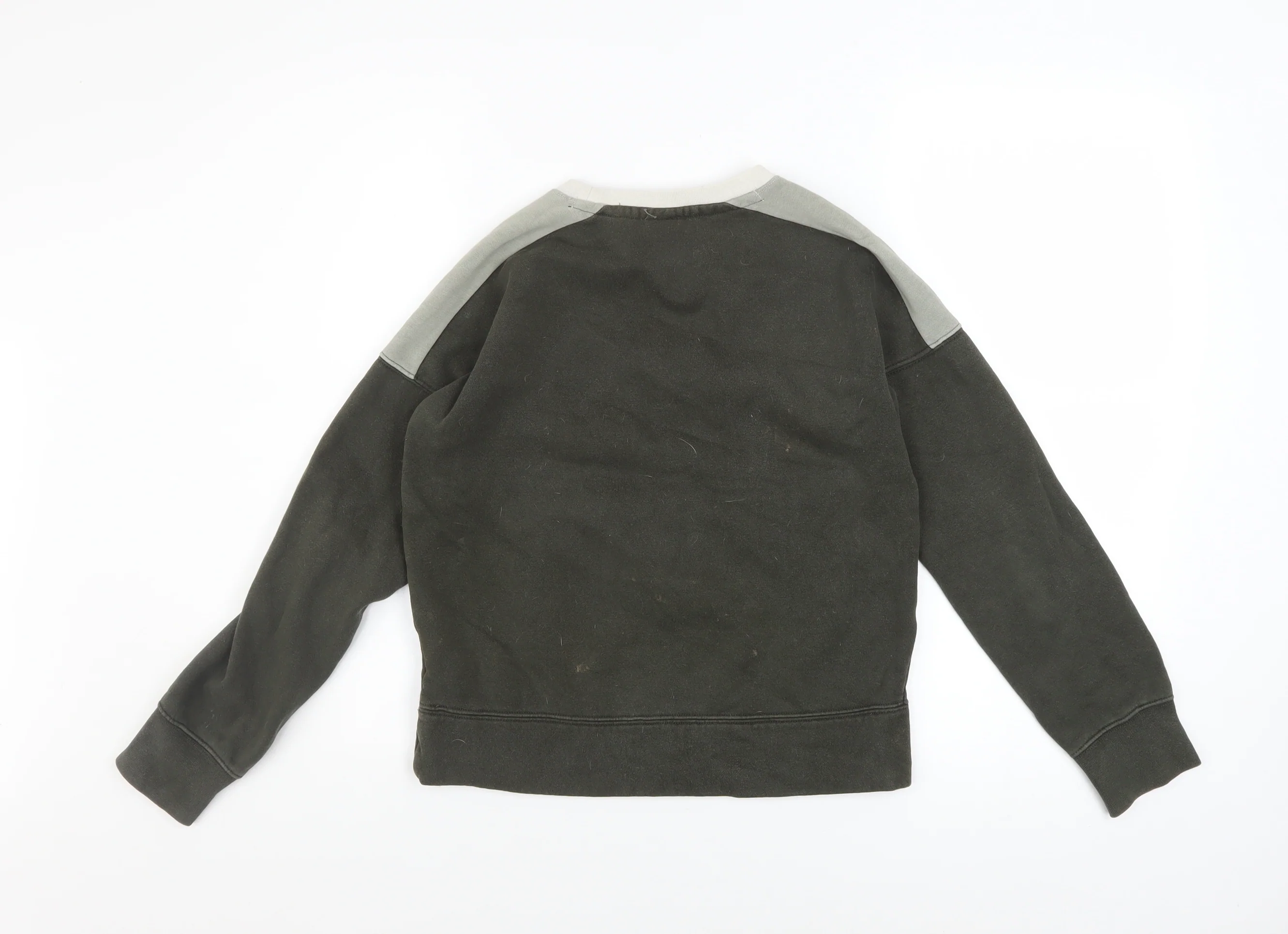 Nike Boys Grey Colourblock Pullover Sweatshirt 10-12 Years - Image 3