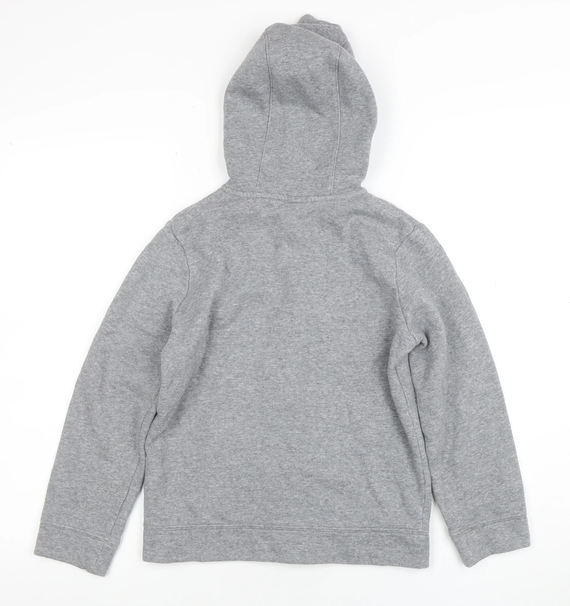 Nike Boys Grey Full Zip Hoodie Age 8-9 Years Cotton Blend - Image 3