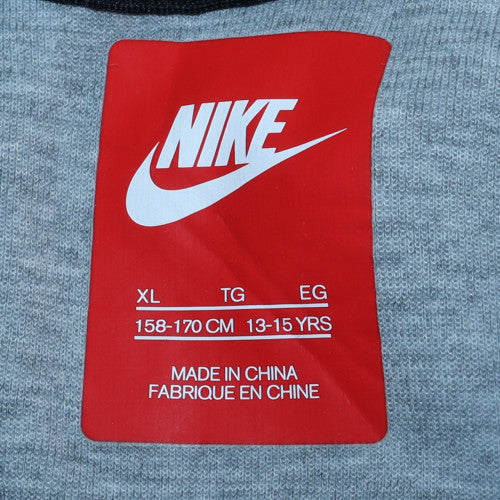 Nike Boys Grey Full Zip Hoodie XL 13-15 Years Fleece Hooded Sweatshirt - Image 5