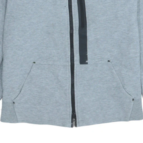 Nike Boys Grey Full Zip Hoodie XL 13-15 Years Fleece Hooded Sweatshirt - Image 7