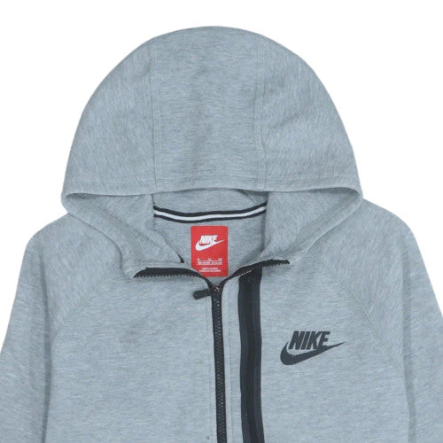 Nike Boys Grey Full Zip Hoodie XL 13-15 Years Fleece Hooded Sweatshirt - Image 8