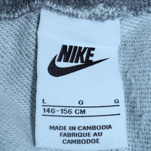 Nike Boys Grey Jogger Sweatpants L 146-156cm Fleece Trousers - Image 5