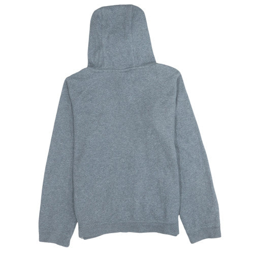 Nike Boys Grey Pullover Hoodie 158-170cm Classic Fleece Sweatshirt - Image 4