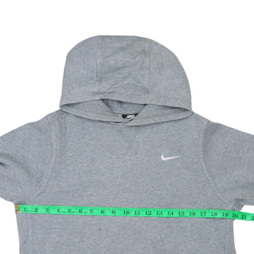 Nike Boys Grey Pullover Hoodie XL 13-15 Years Fleece Sweatshirt - Image 2