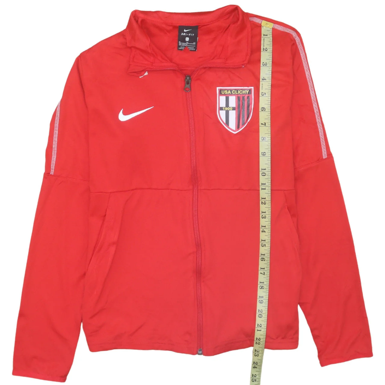 Nike Boys Red Dri-Fit Full Zip Football Sweatshirt XL - Image 3
