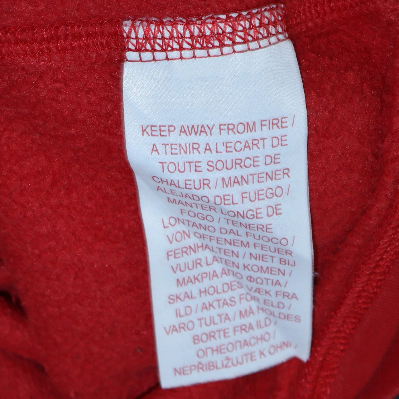 Nike Boys Red Pullover Hoodie XL 158-170cm Logo Fleece Sweatshirt - Image 6