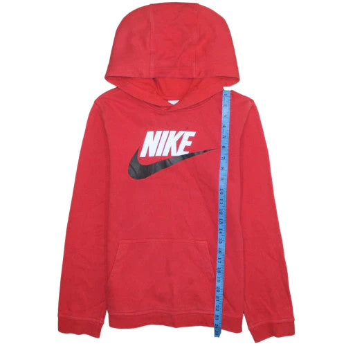 Nike Boys Red XL Pullover Hoodie Fleece Sweatshirt Graphic Logo - Image 2