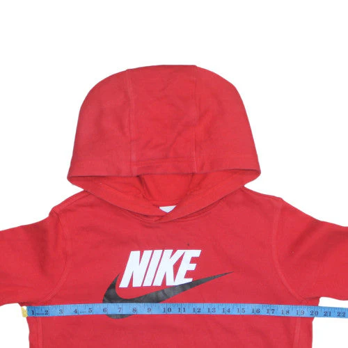 Nike Boys Red XL Pullover Hoodie Fleece Sweatshirt Graphic Logo - Image 3
