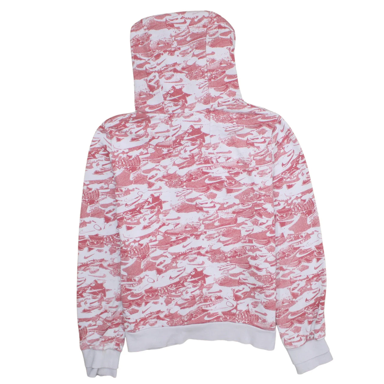 Nike Boys White Red Camouflage Pullover Hoodie XL Cotton Blend Sweatshirt - Image 4