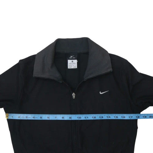 Nike Dri-FIT Men's Black Full Zip Sweatshirt Size M - Image 3