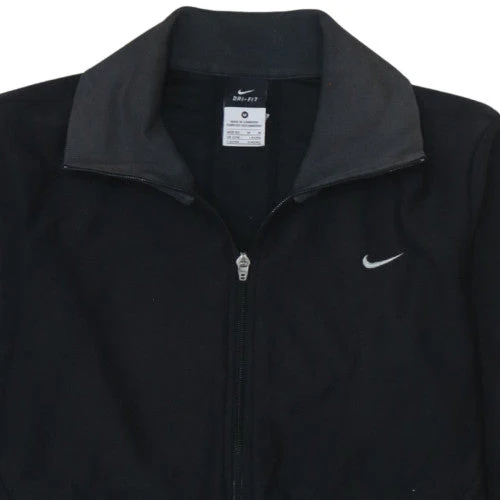 Nike Dri-FIT Men's Black Full Zip Sweatshirt Size M - Image 7