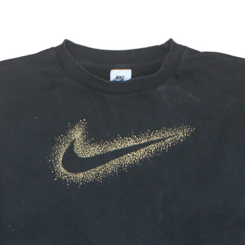 Nike Girls Black Gold Logo XL Sweatshirt Crew Neck Pullover - Image 7
