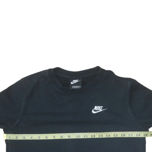 Nike Girls Black XL Fleece Crew Neck Pullover Sweatshirt - Image 2