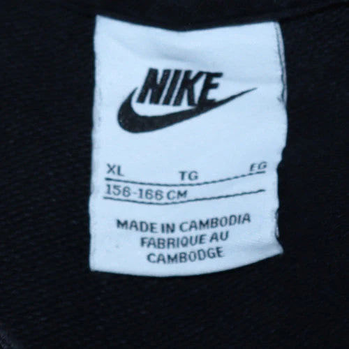 Nike Girls Black XL Fleece Pullover Sweatshirt with Logo Graphic - Image 5