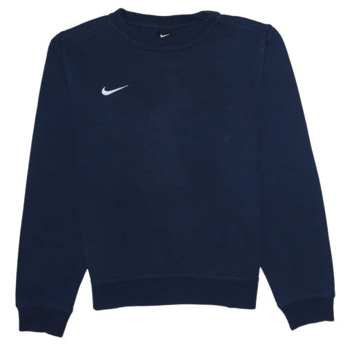 Nike Girls Blue 12-13 Years Pullover Fleece Sweatshirt