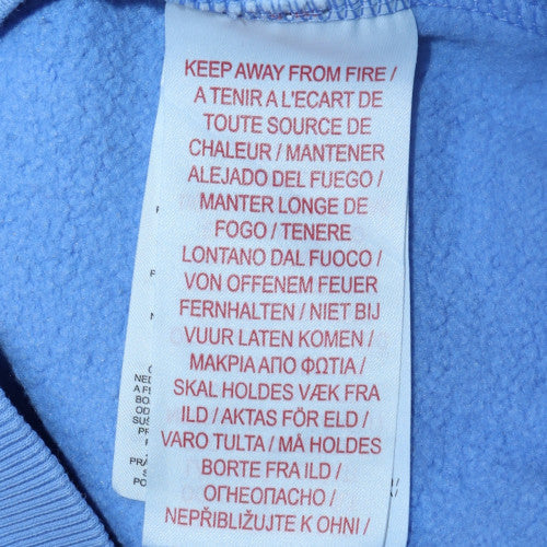 Nike Girls Blue Crew Neck Fleece Sweatshirt Size 146 G - Image 5
