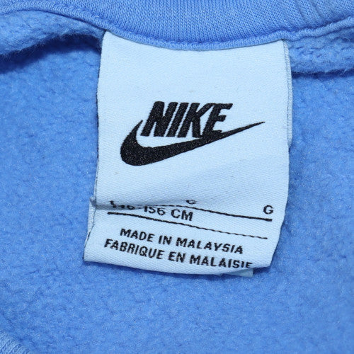 Nike Girls Blue Crew Neck Fleece Sweatshirt Size 146 G - Image 6