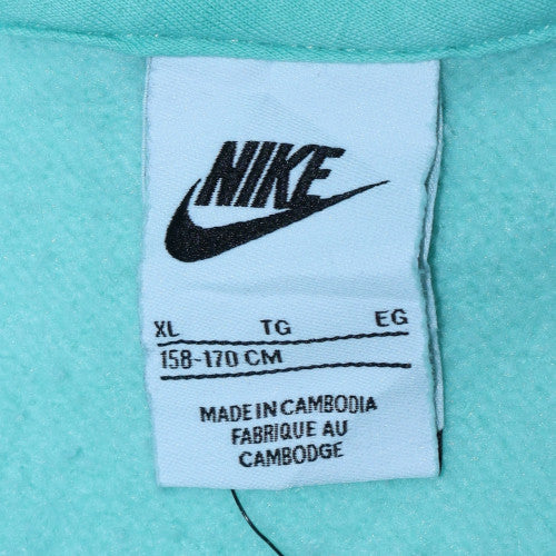 Nike Girls Green Pullover Fleece Hoodie XL 158-170cm Hooded Sweatshirt - Image 5