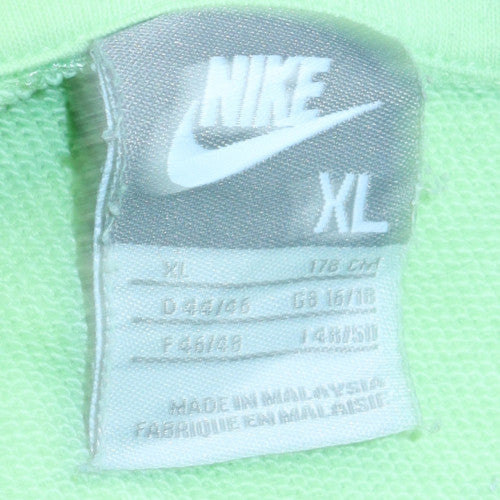 Nike Girls Mint Green XL Pullover Hoodie Sweatshirt Cotton Blend - Image 4