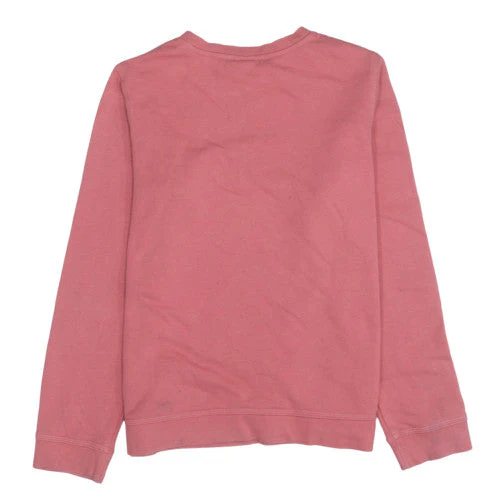 Nike Girls Pink Crew Neck Pullover Sweatshirt XL 158-170cm Cotton Blend - Image 4