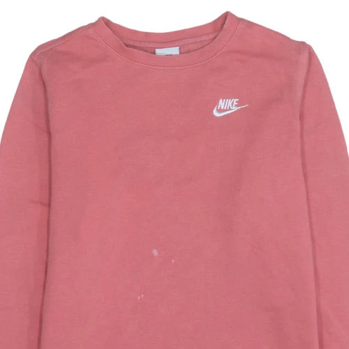 Nike Girls Pink Crew Neck Pullover Sweatshirt XL 158-170cm Cotton Blend - Image 8