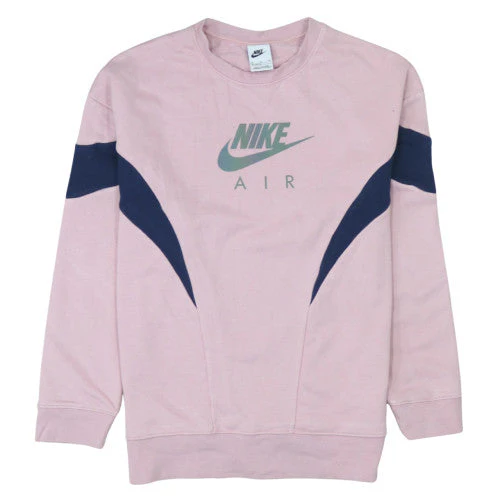 Nike Girls Pink Crew Neck Sweatshirt XL Graphic Print Pullover