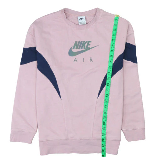 Nike Girls Pink Crew Neck Sweatshirt XL Graphic Print Pullover - Image 2