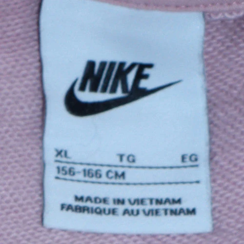 Nike Girls Pink Crew Neck Sweatshirt XL Graphic Print Pullover - Image 5