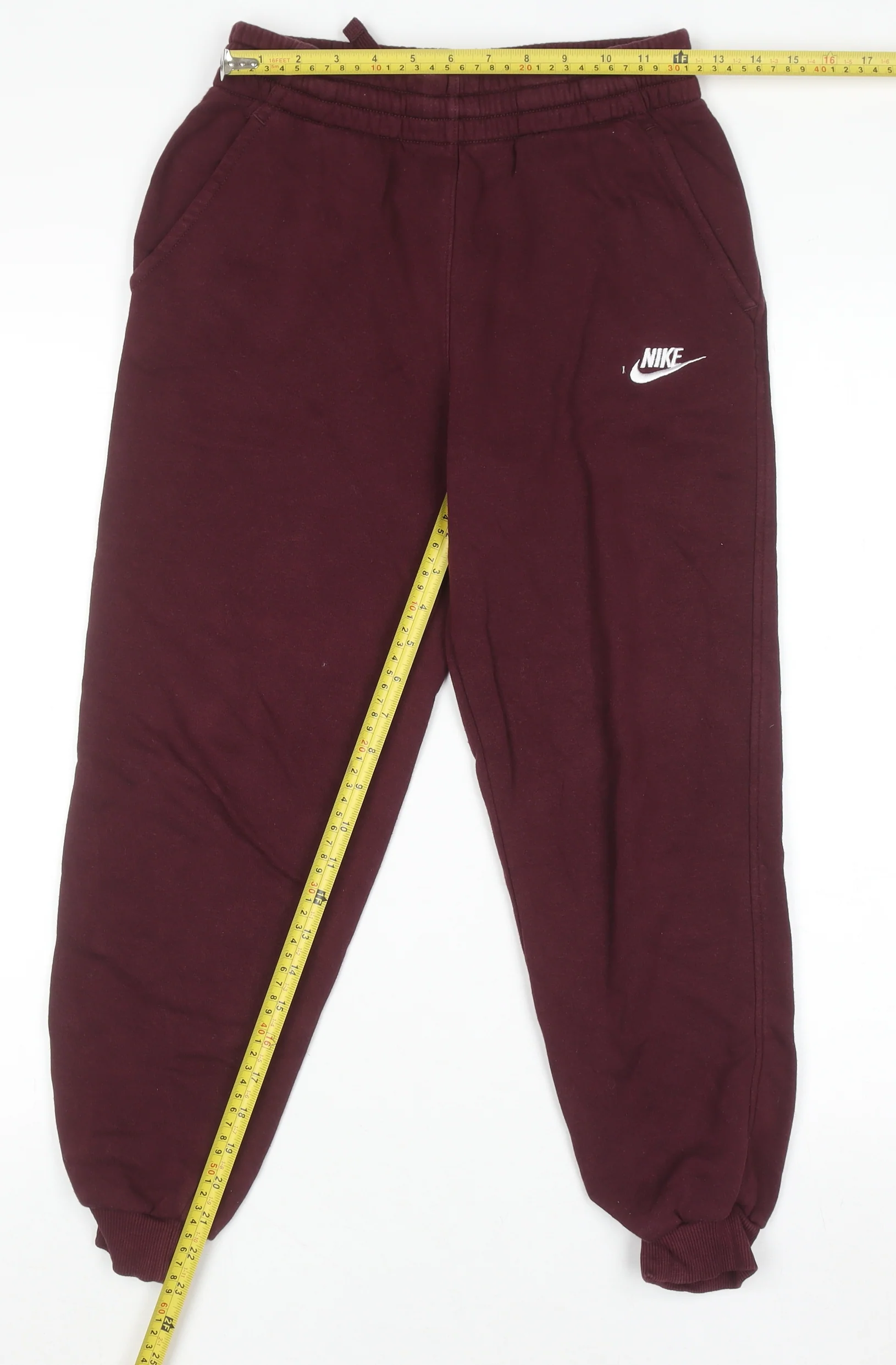 Nike Girls Red Fleece Jogger Sweatpants 14 Years Comfortable Activewear - Image 2