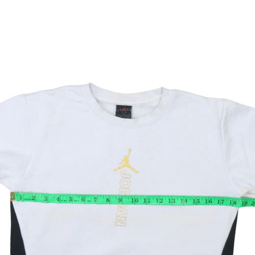 Nike Jordan Boys White Crew Neck Sweatshirt 12-13 Years Pullover Style - Image 3