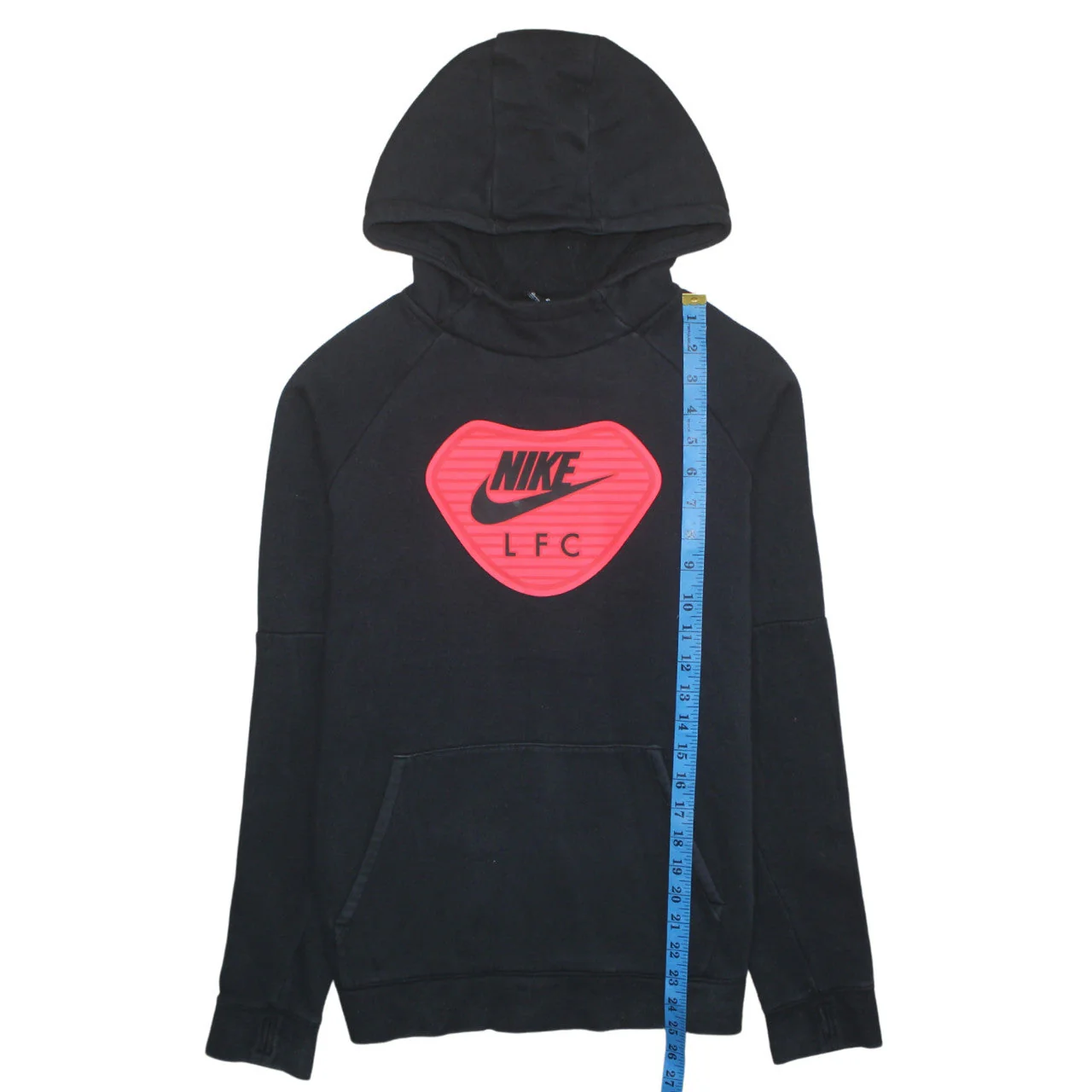 Nike LFC Black XL Teens Pullover Hoodie with Red Logo - Image 2