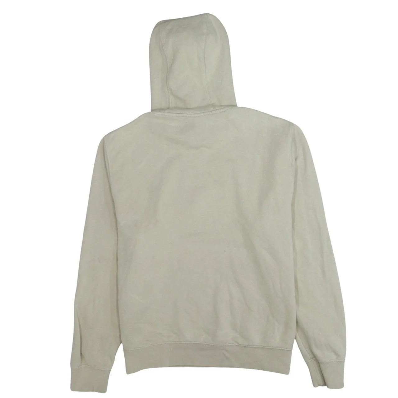 Nike Men Beige Pullover Hoodie M Fleece Sportswear Sweatshirt - Image 4