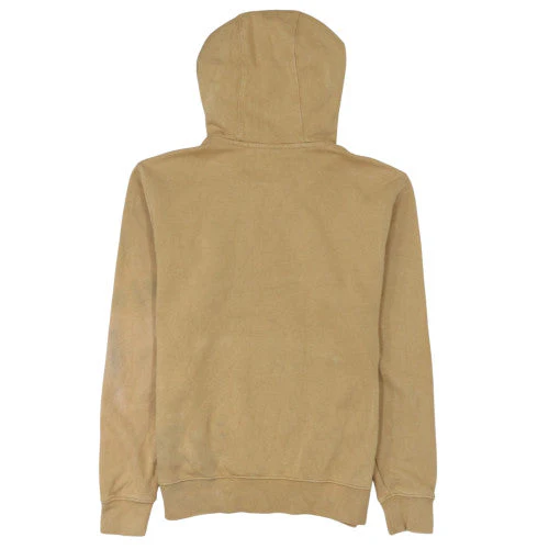 Nike Men Beige Pullover Hoodie Small Fleece Logo Sweatshirt - Image 4