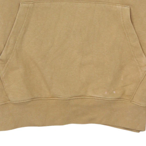 Nike Men Beige Pullover Hoodie Small Fleece Logo Sweatshirt - Image 7