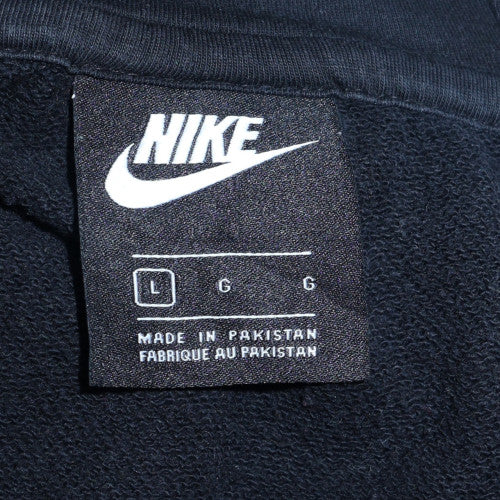 Nike Men Black Full Zip Hoodie L Fleece Sportswear - Image 5