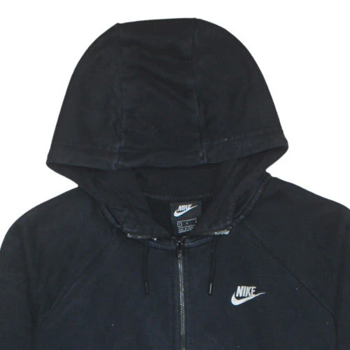 Nike Men Black Full Zip Hoodie L Fleece Sportswear - Image 7