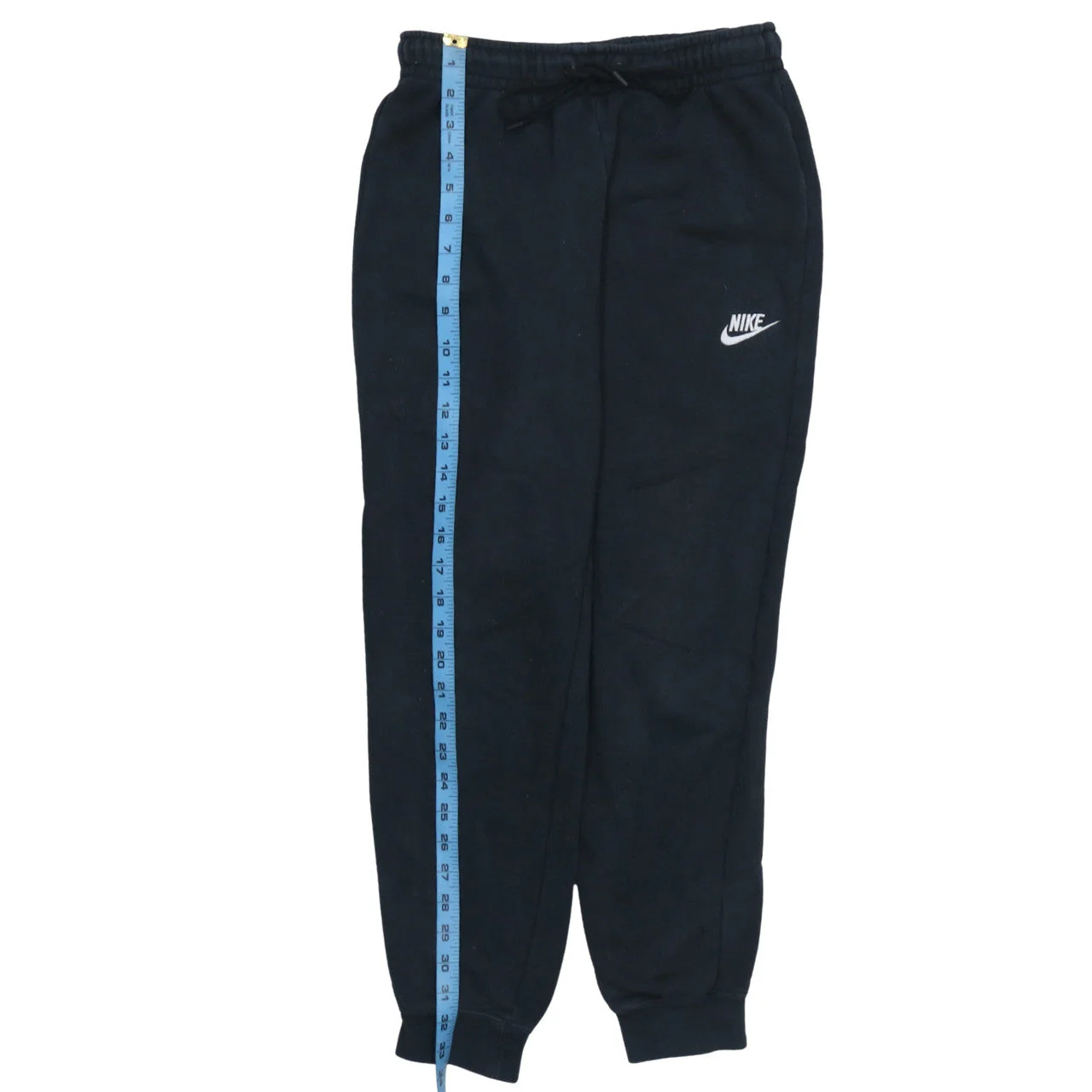 Nike Men Black Sweatpants Small Fleece Joggers Elastic Waist - Image 2