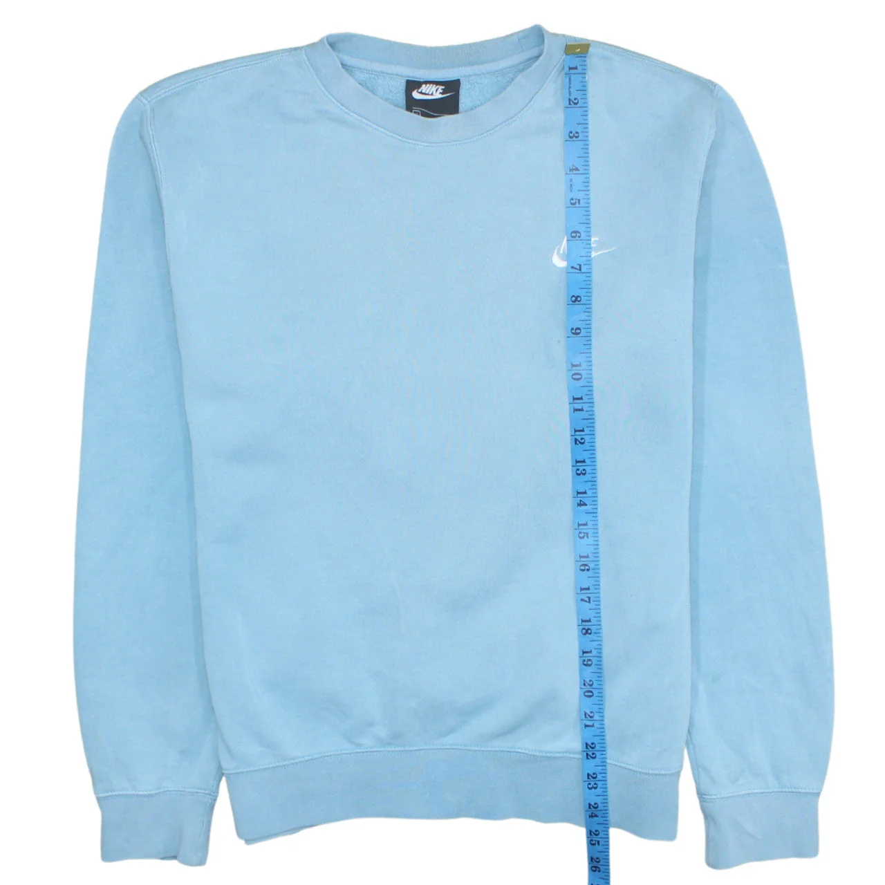 Nike Men Blue Crew Neck Pullover Sweatshirt S Regular Fit - Image 2