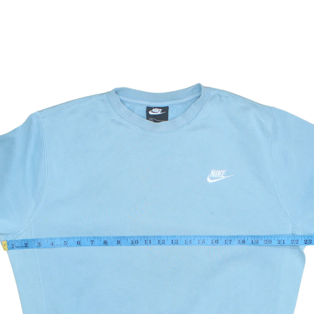 Nike Men Blue Crew Neck Pullover Sweatshirt S Regular Fit - Image 3