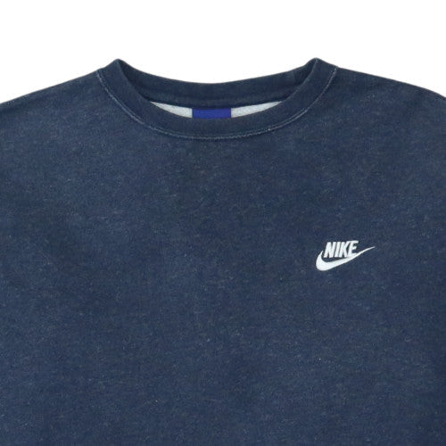 Nike Men Blue Crew Neck Pullover Sweatshirt Size M - Image 8