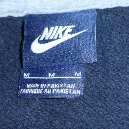 Nike Men Blue Full Zip Fleece Hoodie M Regular Fit Sports Style - Image 5
