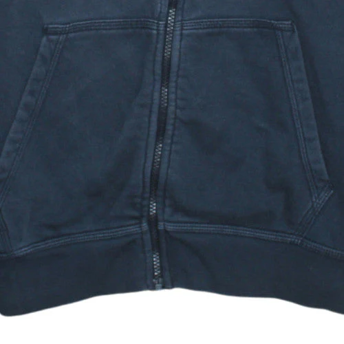 Nike Men Blue Full Zip Fleece Hoodie M Regular Fit Sports Style - Image 6