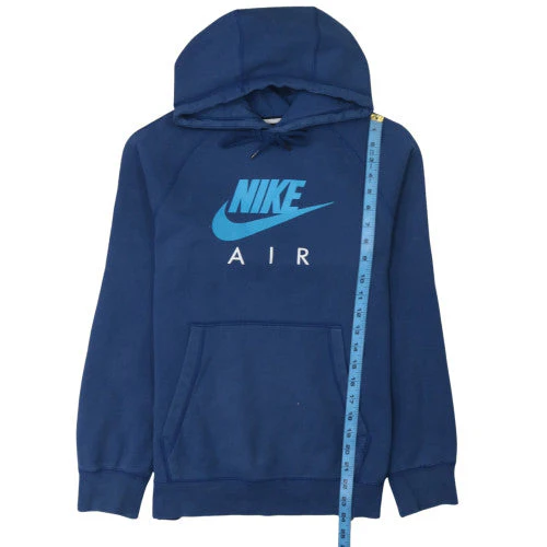 Nike Men Blue Pullover Hoodie Small Fleece Graphic Sportswear - Image 3
