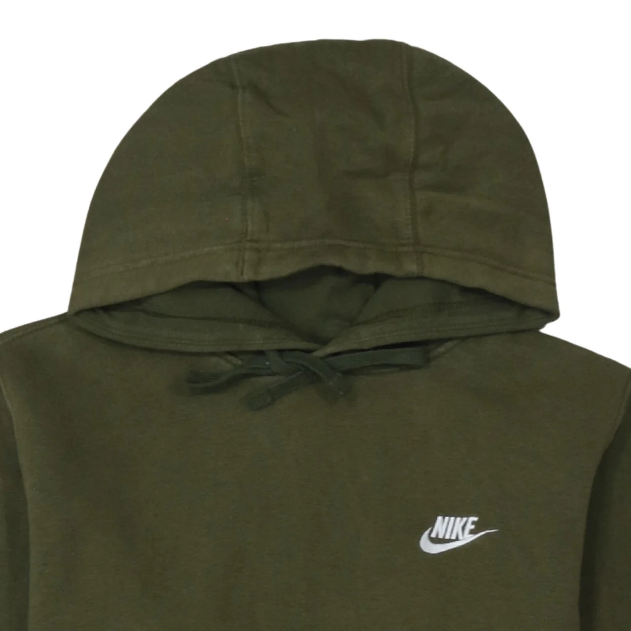 Nike Men Green Pullover Hoodie Small Regular Fit Fleece Sweatshirt - Image 8